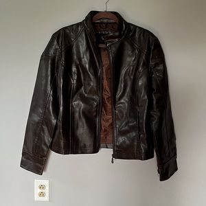 MINO MAGLI COLLEZIONE MAGNIFISCA Leather Jacket, Size: Large(L)